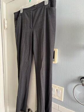 Calvin Klein Dark Gray Straight-Leg Dress Pants and Blazer